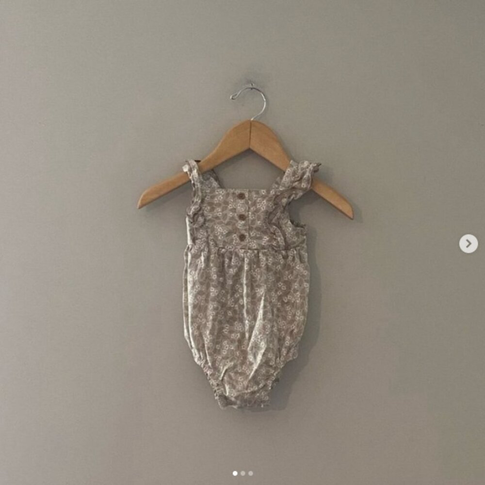 $12 ADD ON Rylee‎ + Cru Floral Romper 6M H&M Jamie Kay 12-18M zara mayoral